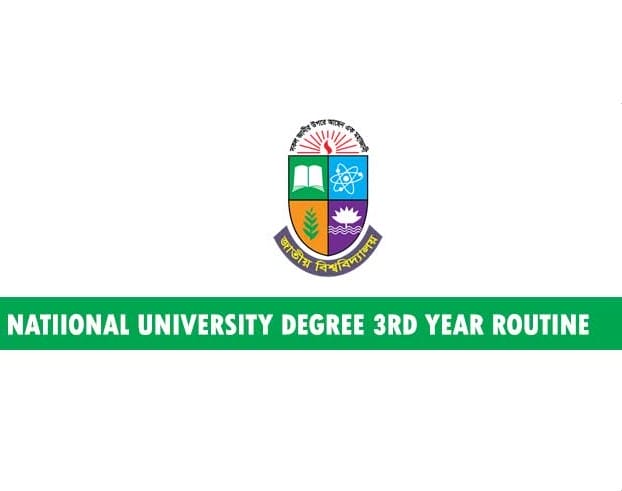 NU Degree 3rd Year Exam Routine 2019 Released Online