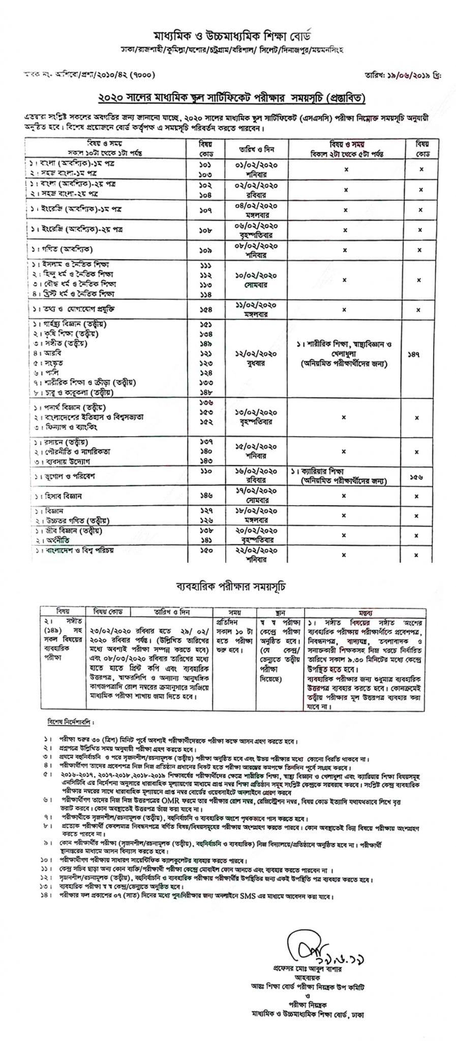 SSC Routine 2020