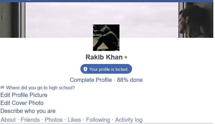 This profile is locked