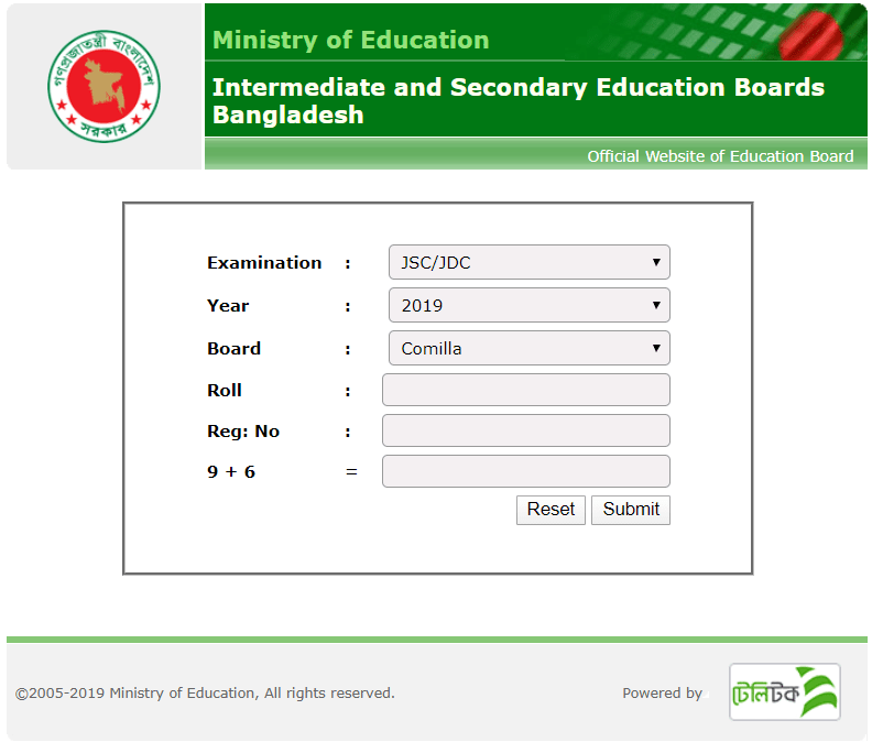 JSC Result & JDC Result