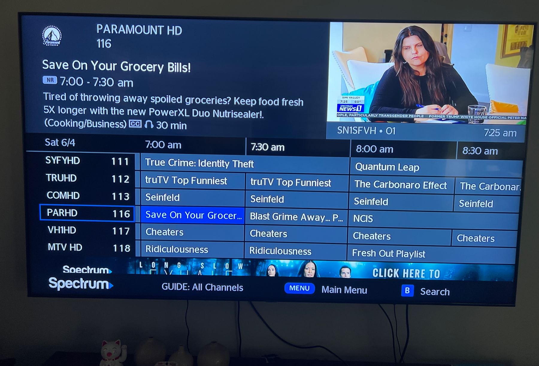 What Channel Number is Paramount on Spectrum?