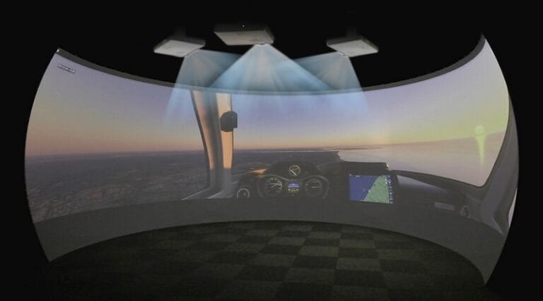 Exploring Projection Technology in Flight Simulators