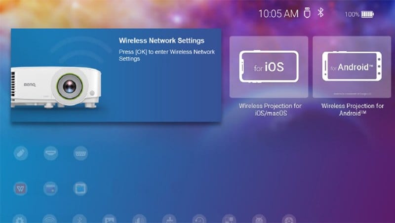 Can I use wireless projection in a business setting?